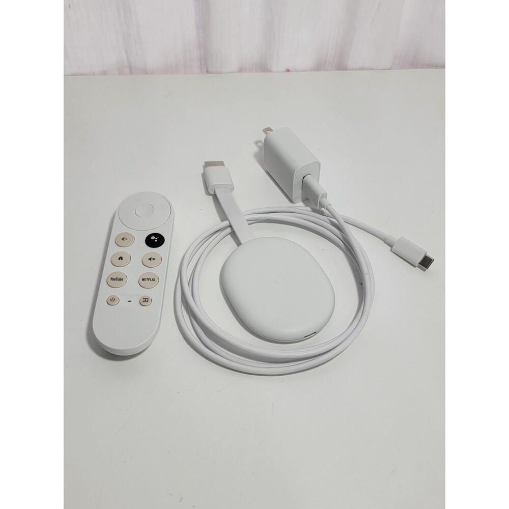 Google Chromecast with Google TV with OEM Remote and Power Supply FHD G454V C17
